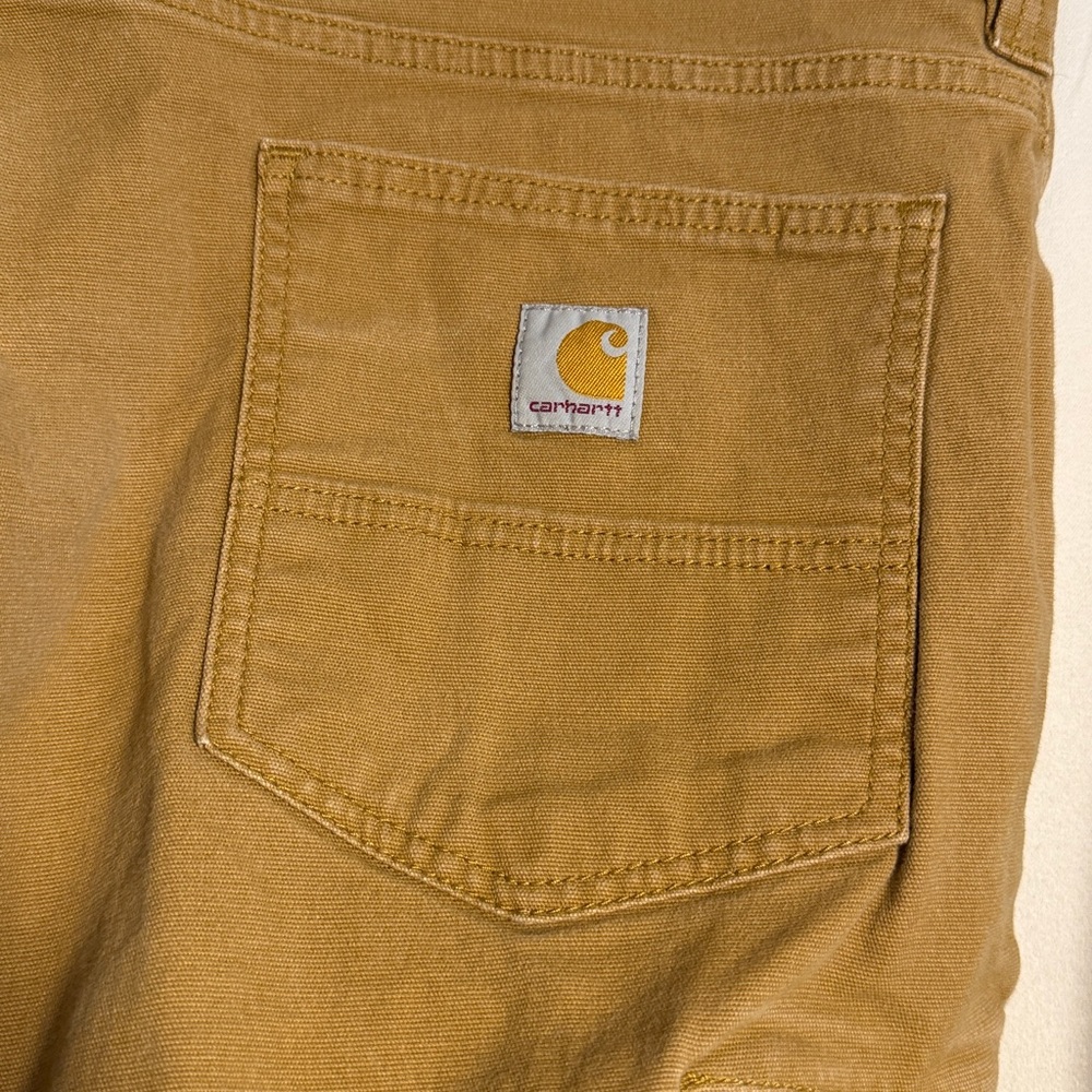 Carhartt‎ Men’s Rugged Flex Relaxed Fit Canvas 5 Pocket Work Pants 44 x 30 Tan